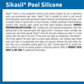 Sika Sikasil Pool Premium Swimming Pool Silicone Sealant 300ml White UV Resistant