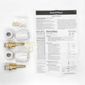 Shaw Mason White Basin Top Assembly Pair - 59mm x 97mm - Easy Install - SuperSaverAU - view 2