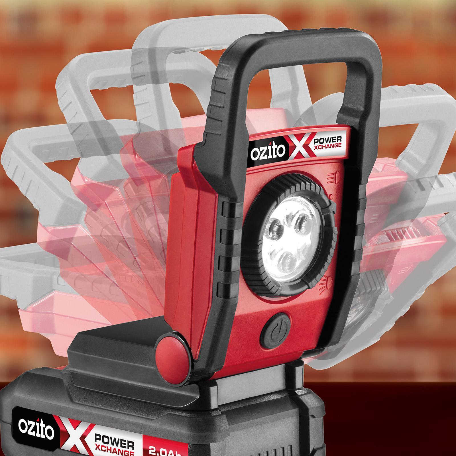 Ozito PXC 18V Cordless LED Worklight PXWLS-800 - 3 LED, Skin Only