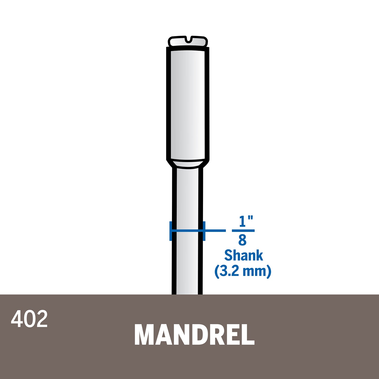 Dremel EZ Lock Rotary Tool Mandrel (EZ402), Carbide