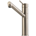 Oliveri Venice swivel mixer tap - Brushed Nickel, pin lever handle, WELS 5 Star, 6L per minute - VE590FBN