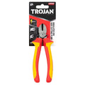 Trojan 160mm Vde Side Cutting Plier - Chrome Vanadium Steel - Red Yellow - SuperSaverAU - view 1