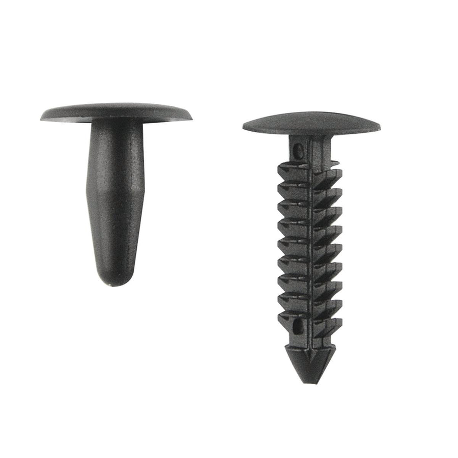 Pinnacle Black Nylon Trim Clips 4 Pack 13x24mm 14x15mm Durable Fastening - SuperSaverAU - view 1