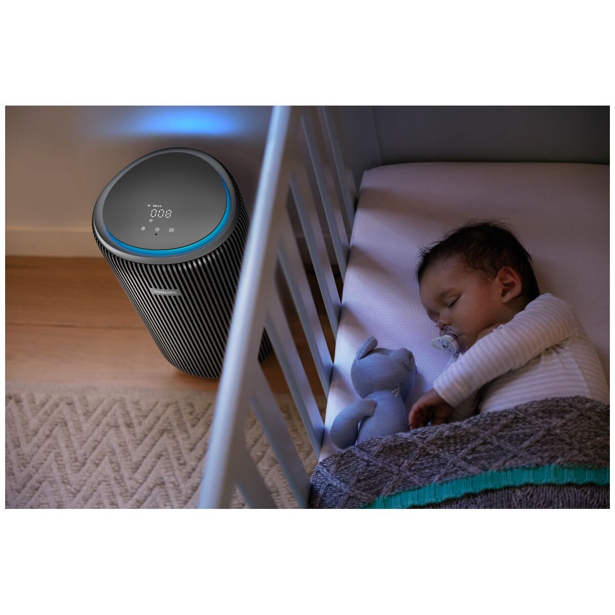 Philips PureProtect Pro 4200 Air Purifier - Black, Double-Fan, Fresh Wake-up and Bedtime Modes - AC4221-11