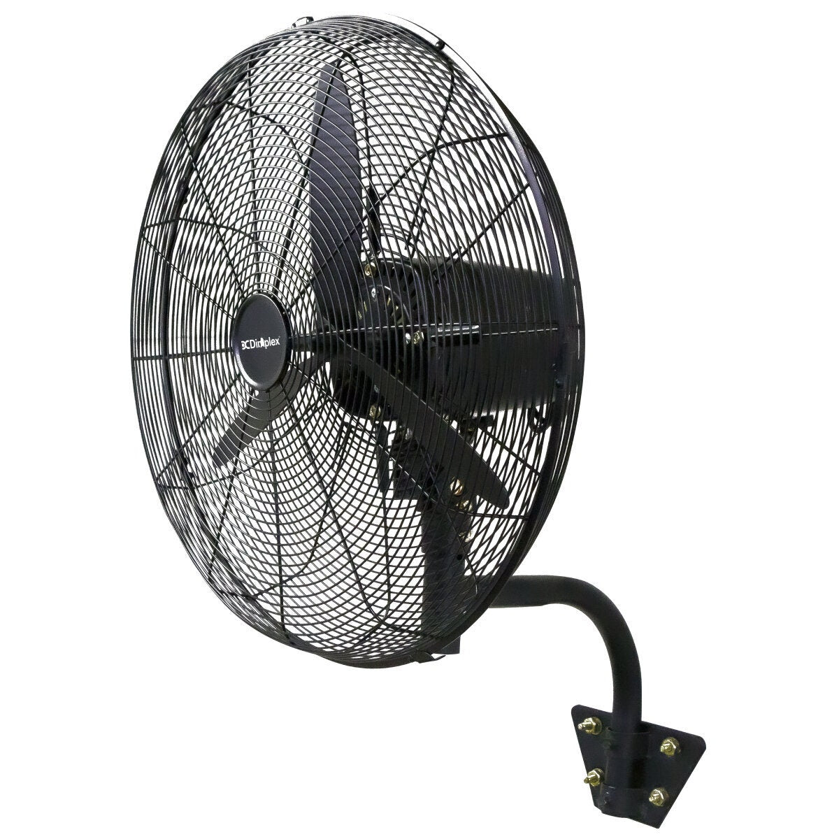 Dimplex 50cm High Velocity Wall Fan - Matte Black, 3 Speeds, Timer, Remote Control - DCWF50MBK