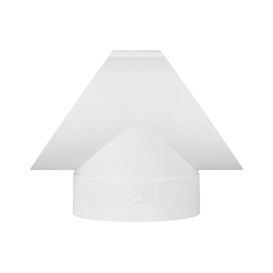Rain Harvesting Easy Tee Junction - 90mm - UPVC - Snap-On - SuperSaverAU - view 1