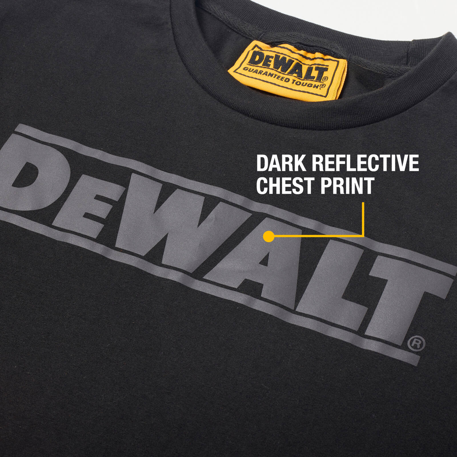 DeWALT Oxide Black Crew Neck Shirt Size M - Cotton/Polyester