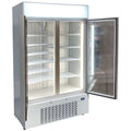 Schmick 825L Two Door Glass Door Beverage Refrigerator - White, Single Zone, 7 Star Rating - HUS-C10