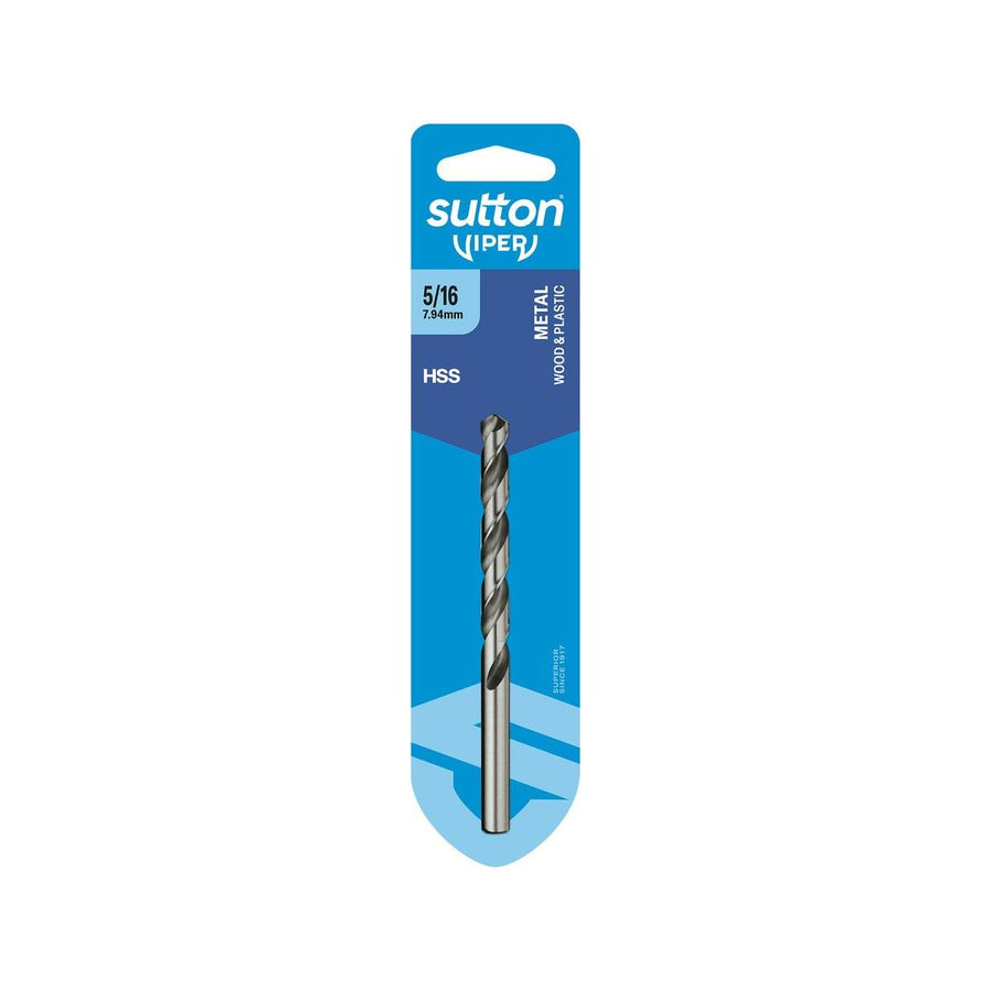 Sutton Tools 5/16" Viper Jobber Drill Bit - M2 HSS - Fast Drilling Speed - SuperSaverAU - view 1