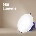DETA 92mm MultiPower Tri-Colour Non-Dimmable PIR Sensor LED Downlight 240V DET750