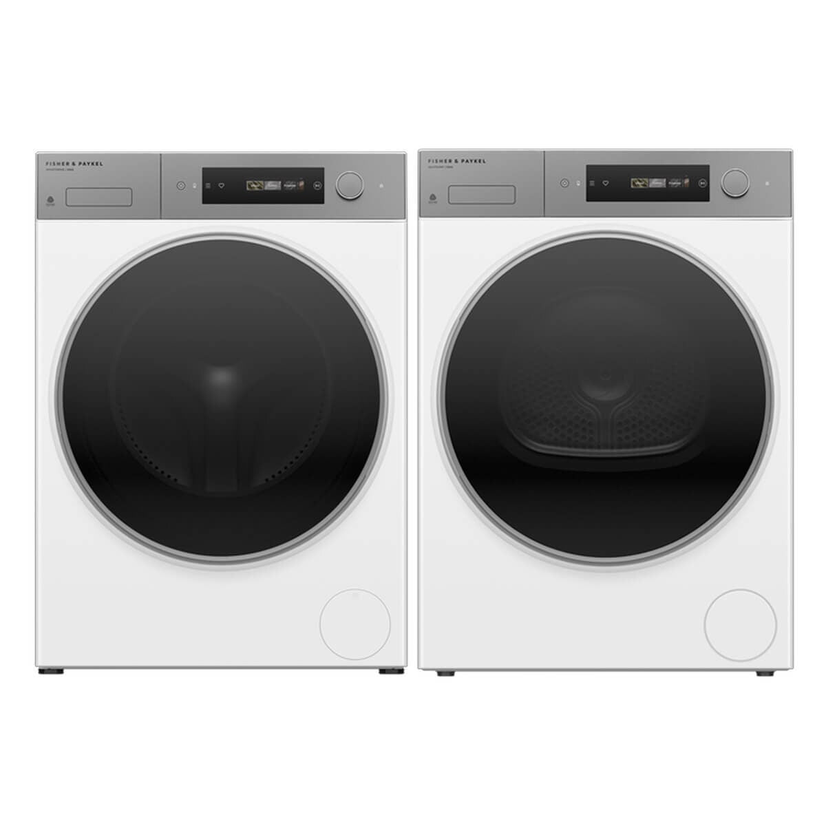 Fisher & Paykel Series 7 10kg Front Load Washer and Heat Pump Dryer Package - White - WH1060D5DH1060D5