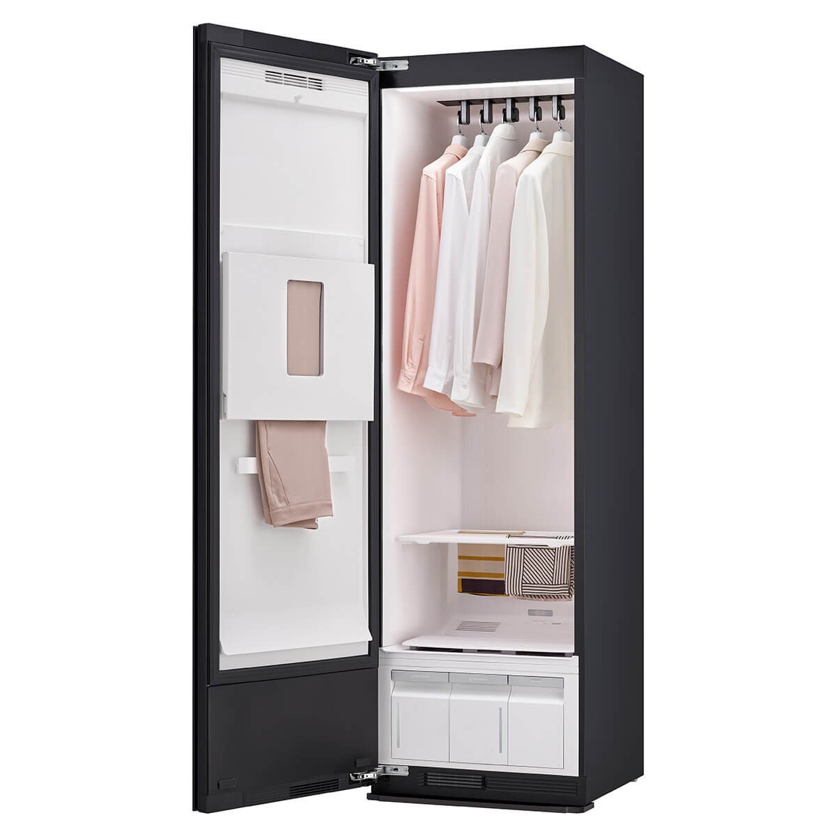 LG TrueSteam Styler five garment drying cabinet and steamer - Forest Green, ventless heat pump - SC5FG