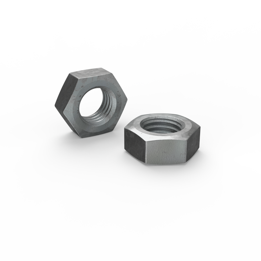 Zenith Hex Nuts - M12 - 4.6 Grade Steel - Hot Dipped Galvanised - Each - SuperSaverAU - view 1