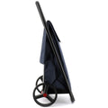 Rolser Com 2-Wheel Tweed Folding Trolley - 53L Capacity, Denim, Zippered Rear Pocket - R-COH013-1001