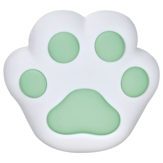 Arlec Rechargeable Cat Paw Nightlight - Mint Green - 135mm x 143mm - Adjustable Brightness