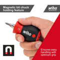 Wiha 6 Bits Screwdriver Stubby Bit Holder - 6.5cm - Multi/Assorted - SuperSaverAU - view 3