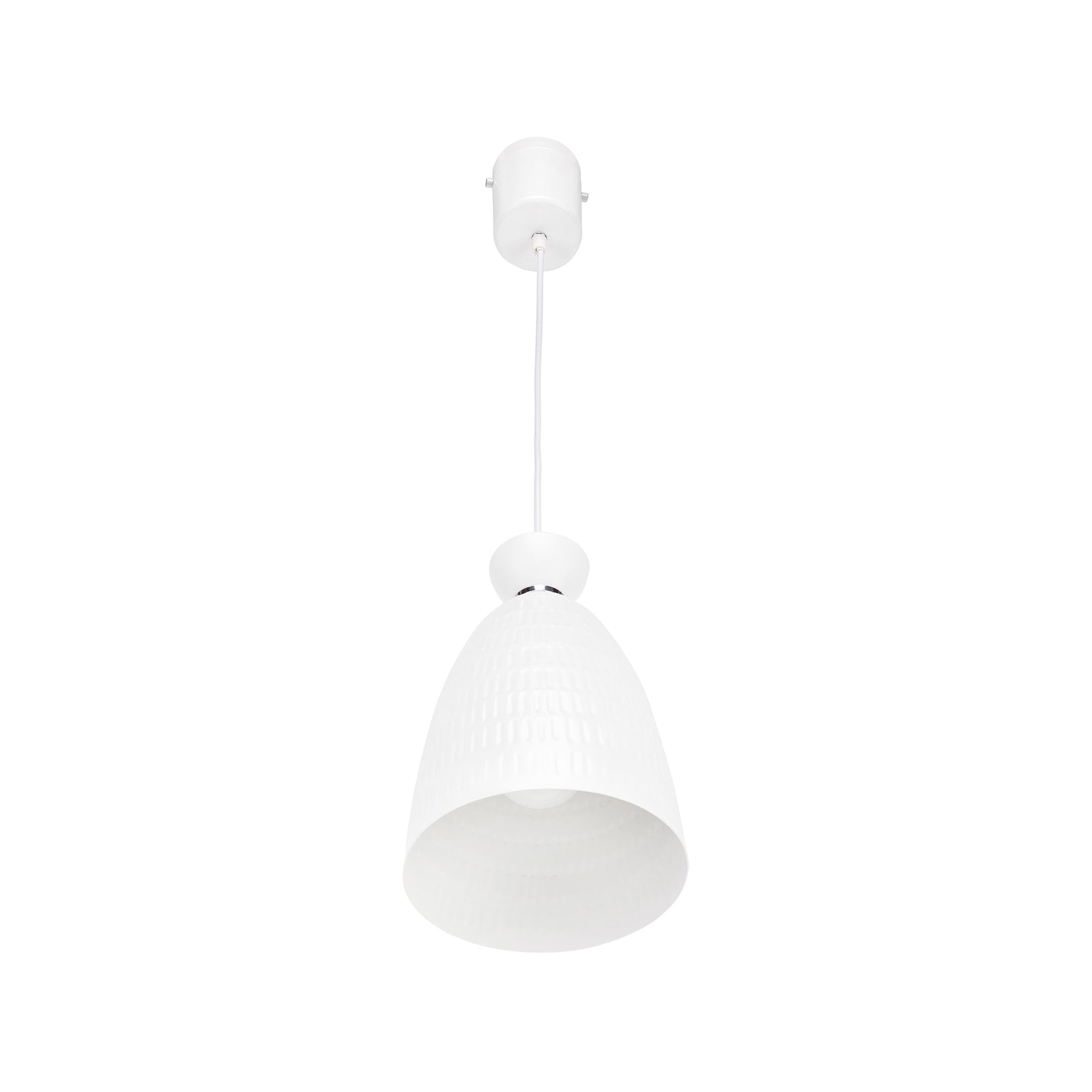 Brilliant Lighting 16cm White Minca Metal DIY Pendant Light E27