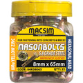 Macsim 8 x 65mm Zinc Sleeve Anchor Hex Nut - 25 Pack