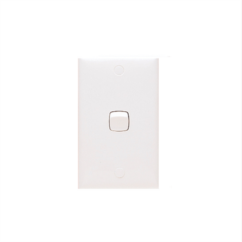 HPM Standard Wall Switch - 1 Gang - White ABS - Easy To Install - SuperSaverAU - view 1
