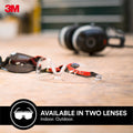 3M Black Grey Flat Temple Safety Glasses Antifog Antiscratch UV Protection