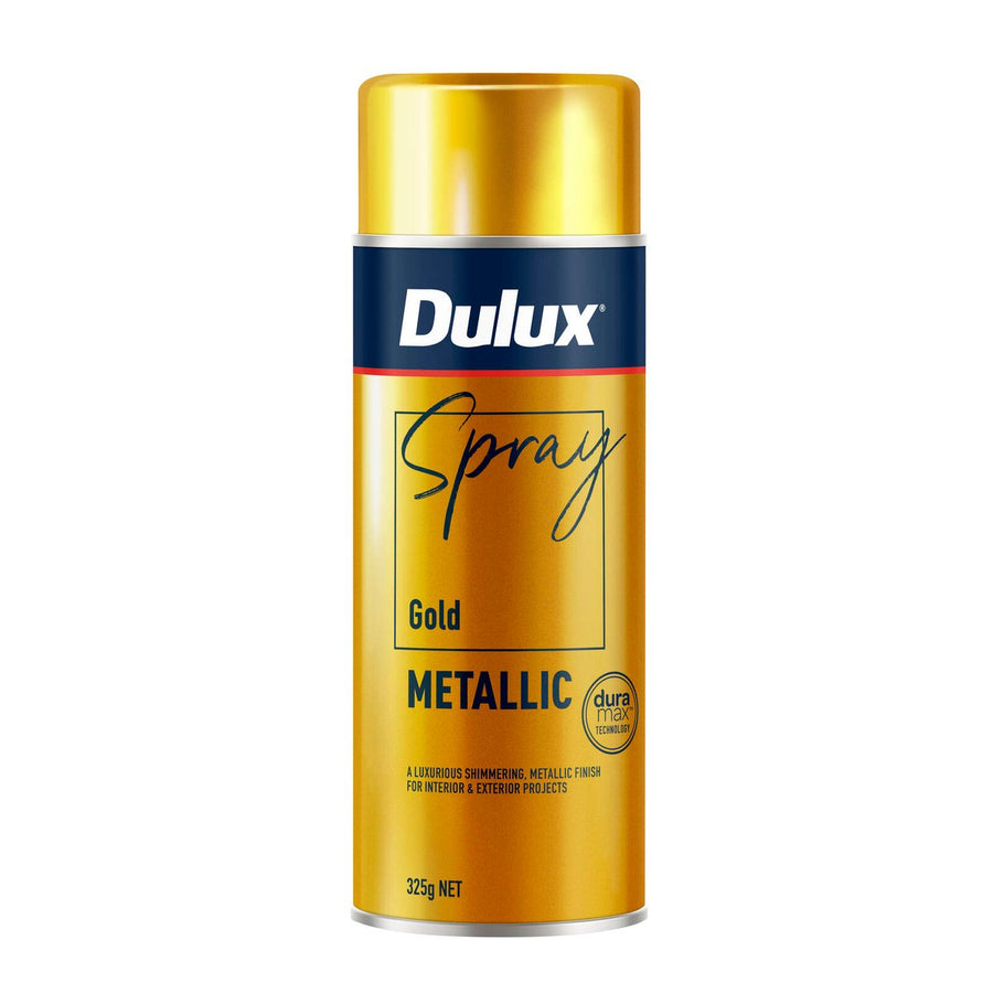 Dulux Spray Paint 325g Metallic Gold - Fast Drying - Self-Priming - 0.325L - SuperSaverAU - view 1