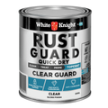 White Knight Rust Guard Clear Paint 500ml Quick Dry Metal Coating - SuperSaverAU - view 1