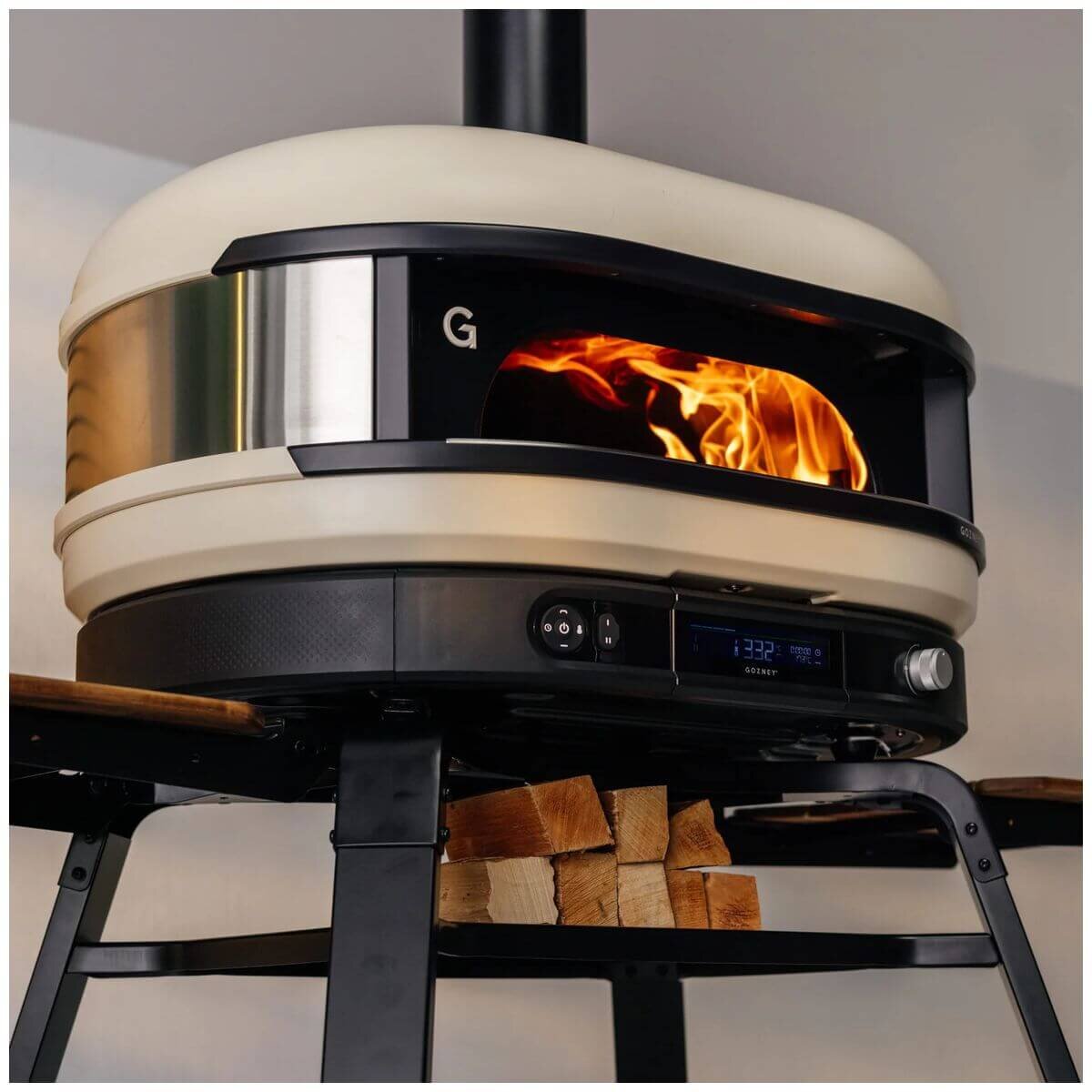 Gozney Dome Gen 2 pizza oven - bone, digital control dock, 30mm cordierite floor - GMPBNAU1625