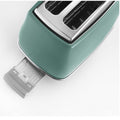DeLonghi Icona Capitals 2 Slice Toaster - Toronto Green, Six Browning Levels - CTOC2003GR