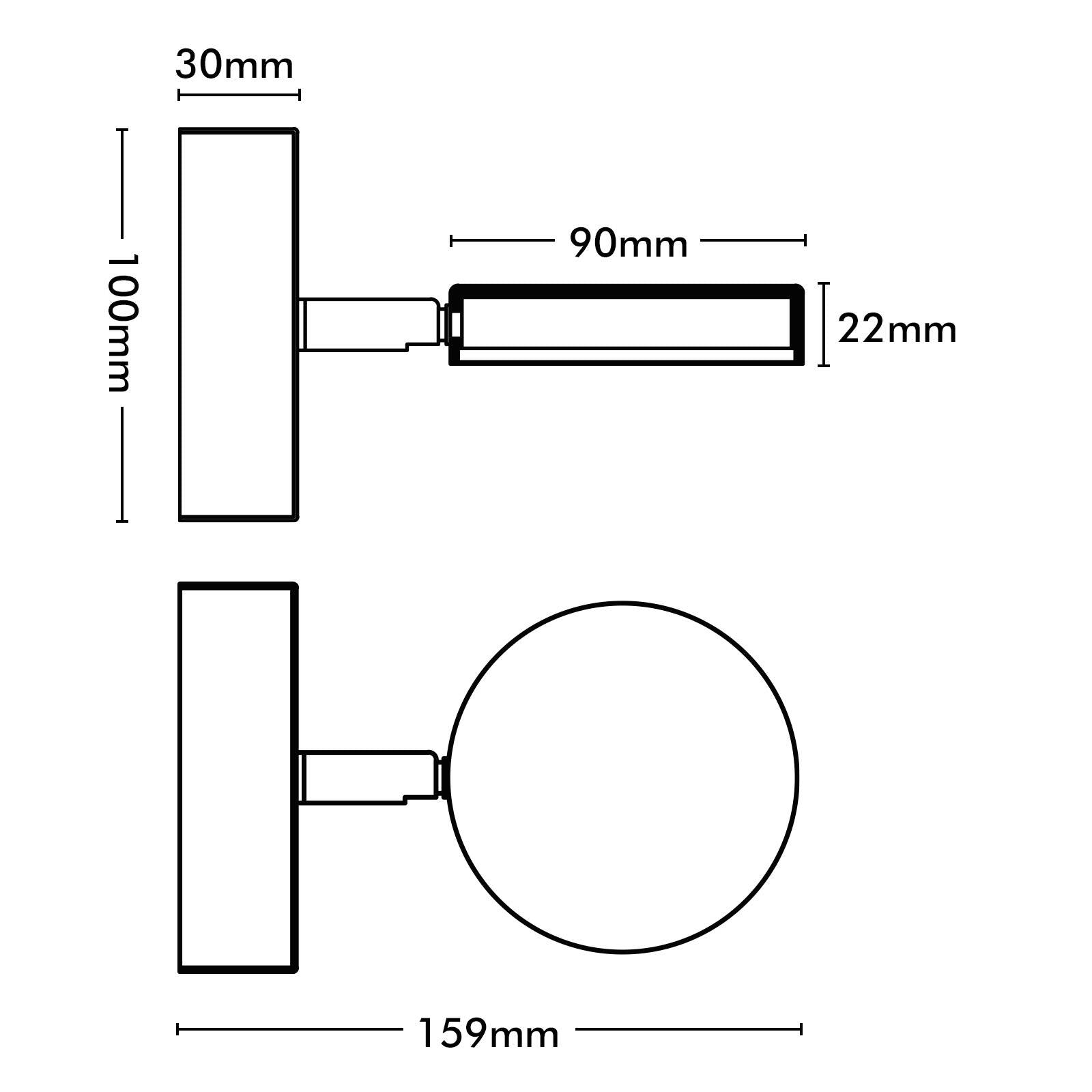 Brilliant Chrome Raxi Adjustable LED Vanity and Wall Light 22444/15