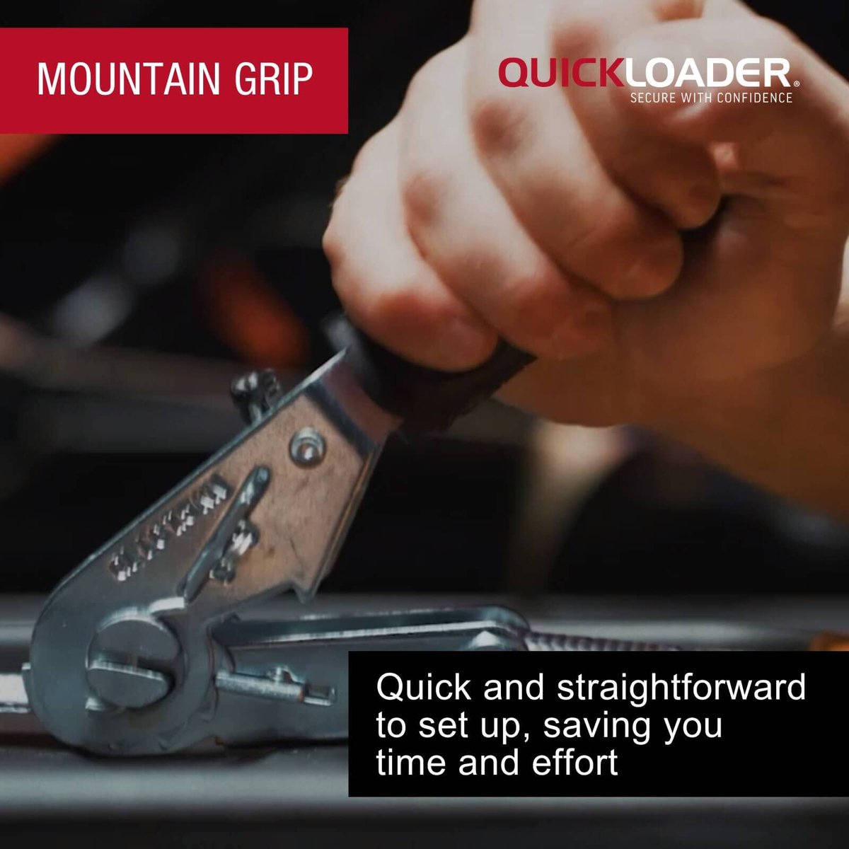 Quickloader Rebel Ratchet Strap 25mm x 4m - 400kg Lashing Capacity - 2 Pack - Orange - SuperSaverAU - view 5