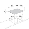 Glem Gas 75cm Natural Gas Cooktop - Stainless Steel, Five Burners, Wok Burner, Flame Failure - GTD75AU