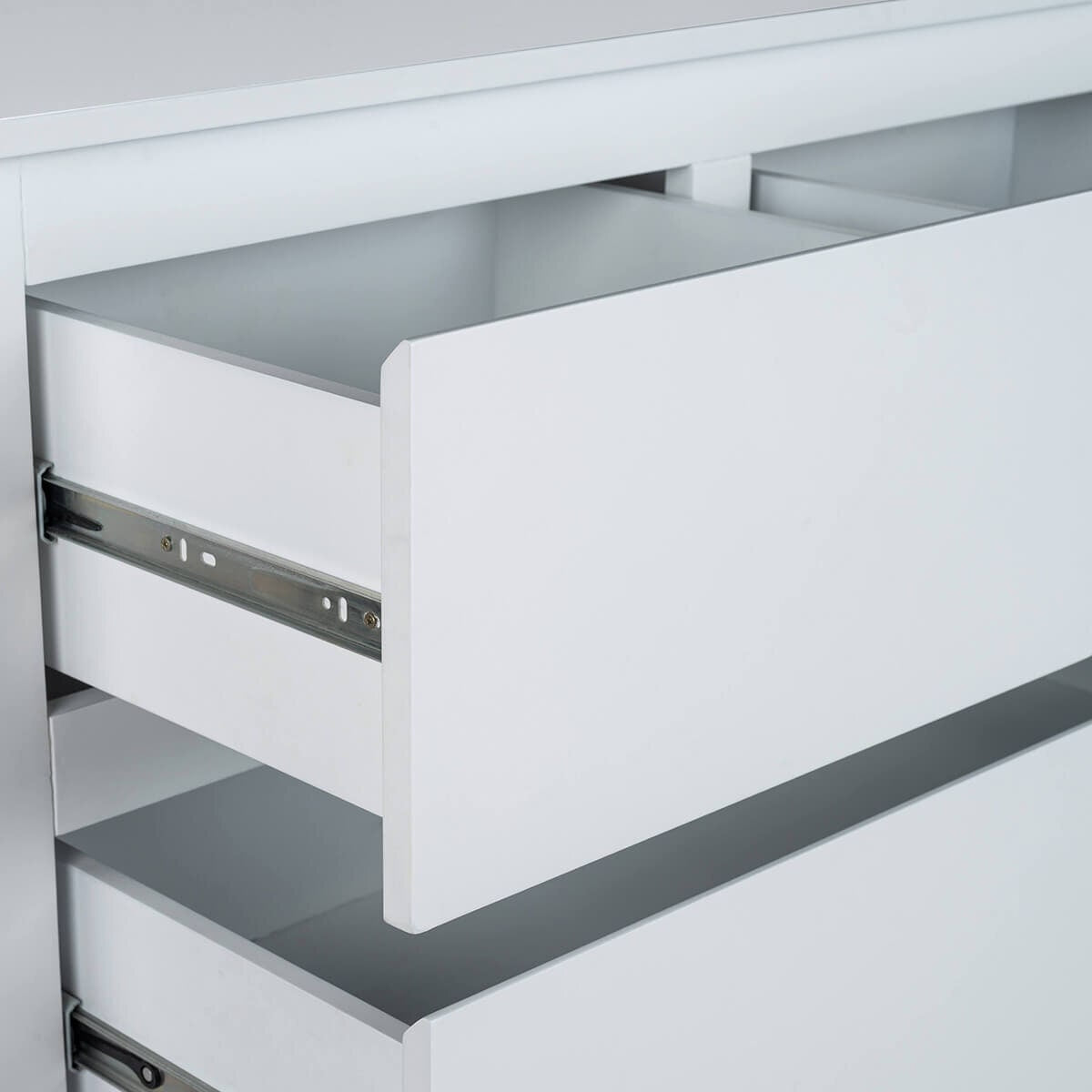 Ostro Furniture Sophia tallboy - white finish, rubberwood timber, supplied fully assembled - 20003010