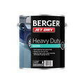 Berger Jet Dry Heavy Duty Paving Paint 4L Deep Charcoal, Interior & Exterior Cement