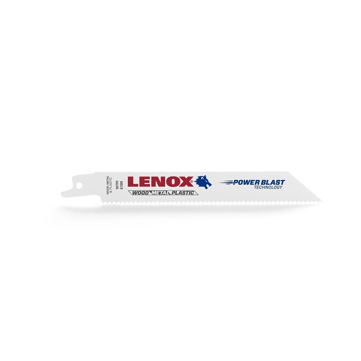 Lenox Reciprocating Saw Blade 150 x 19 x 0.9mm Bi-metal 10tpi 5 Pack - SuperSaverAU - view 1