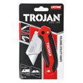 Trojan Folding Utility Knife with Zinc Alloy Body
