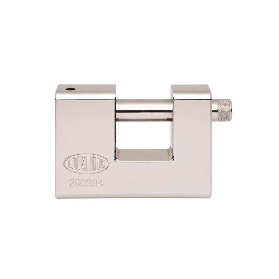 Lockwood 84mm Monoblock Padlock Steel Alloy Tough Security Lock - SuperSaverAU - view 1