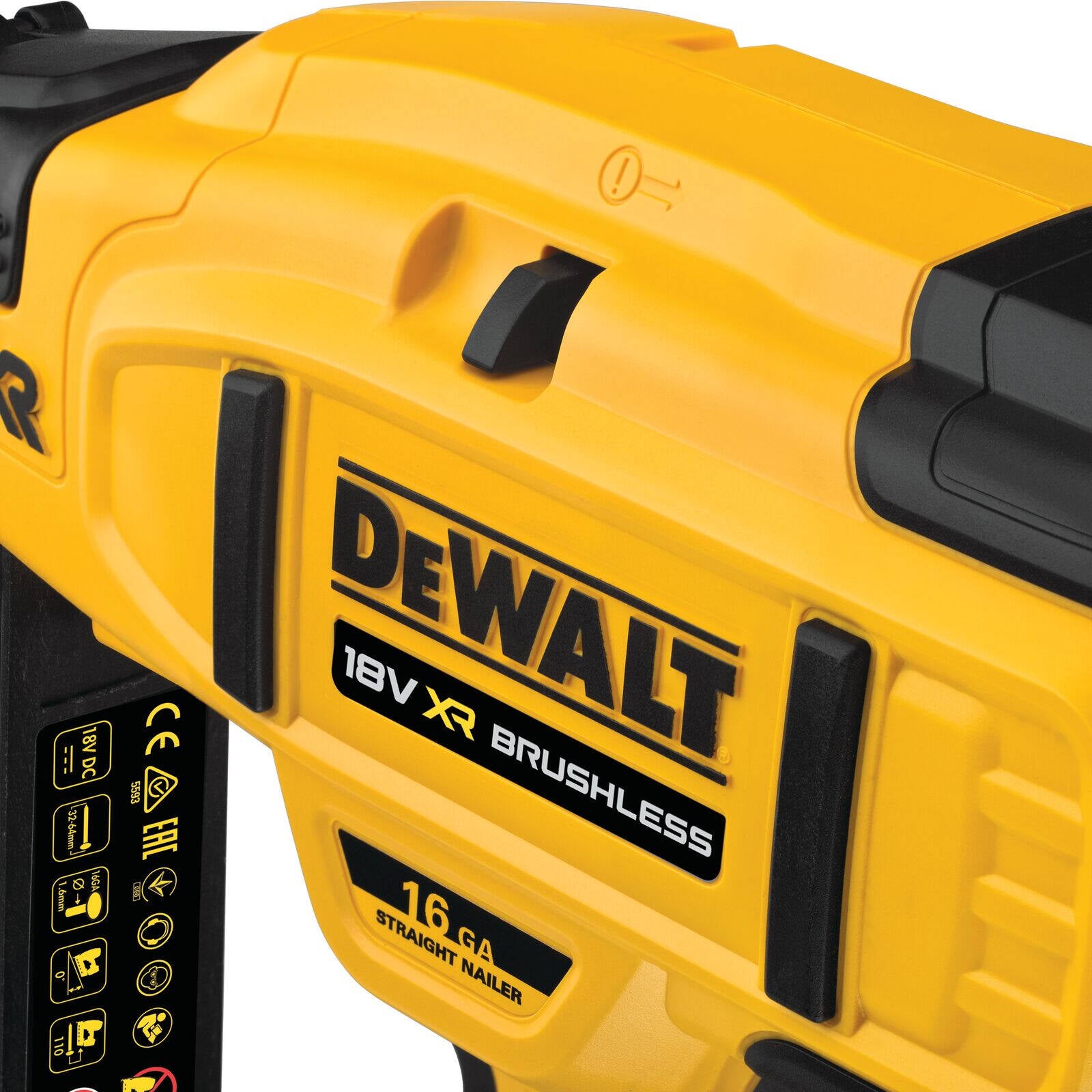 DeWALT 18V XR Li-ion Cordless Straight 16GA Finish Nailer DCN662N-XJ - Bare Unit