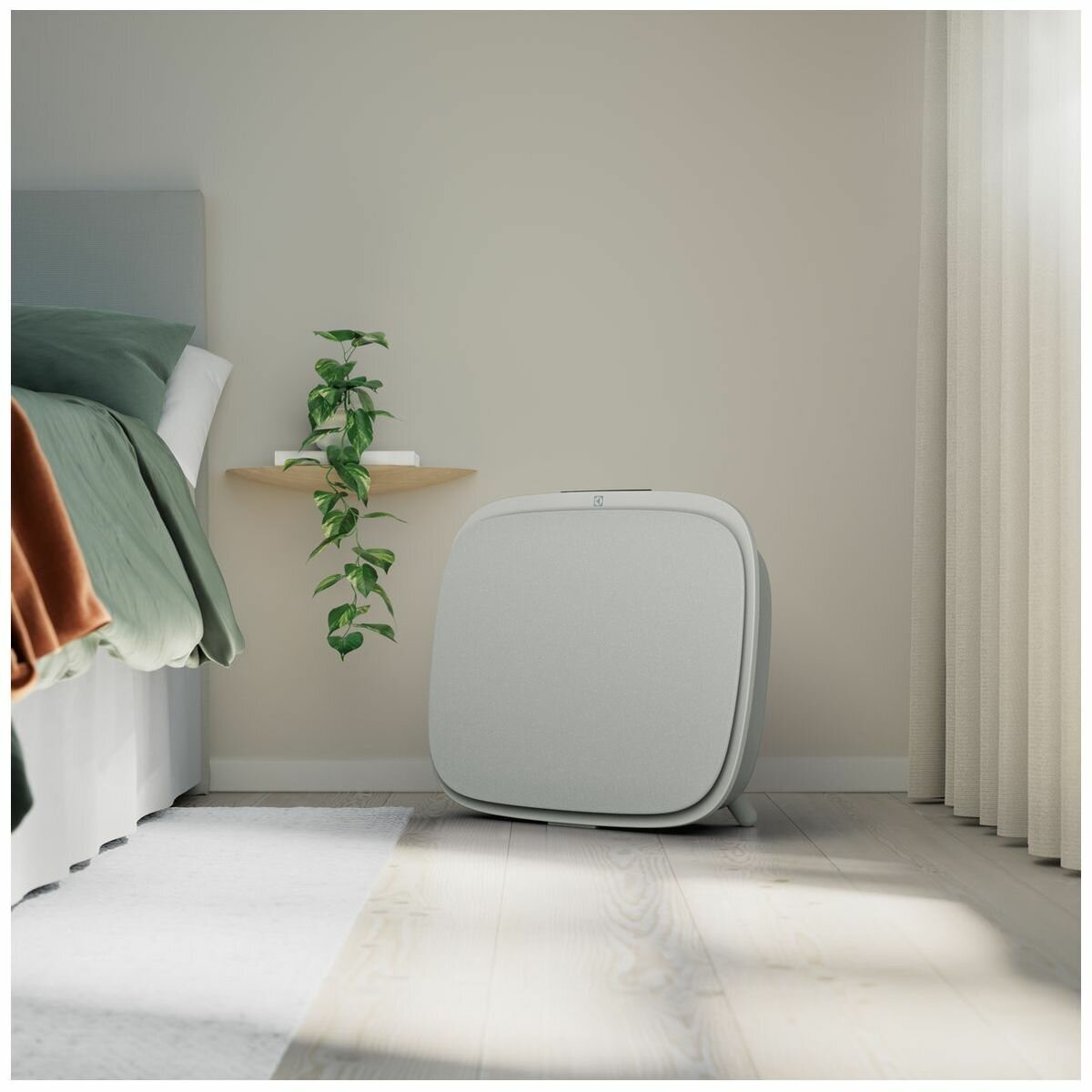 Electrolux Well A5 Air Purifier - Four-Step Filtration, 360-Degree Air Intake, Light Grey - WA51-305GY