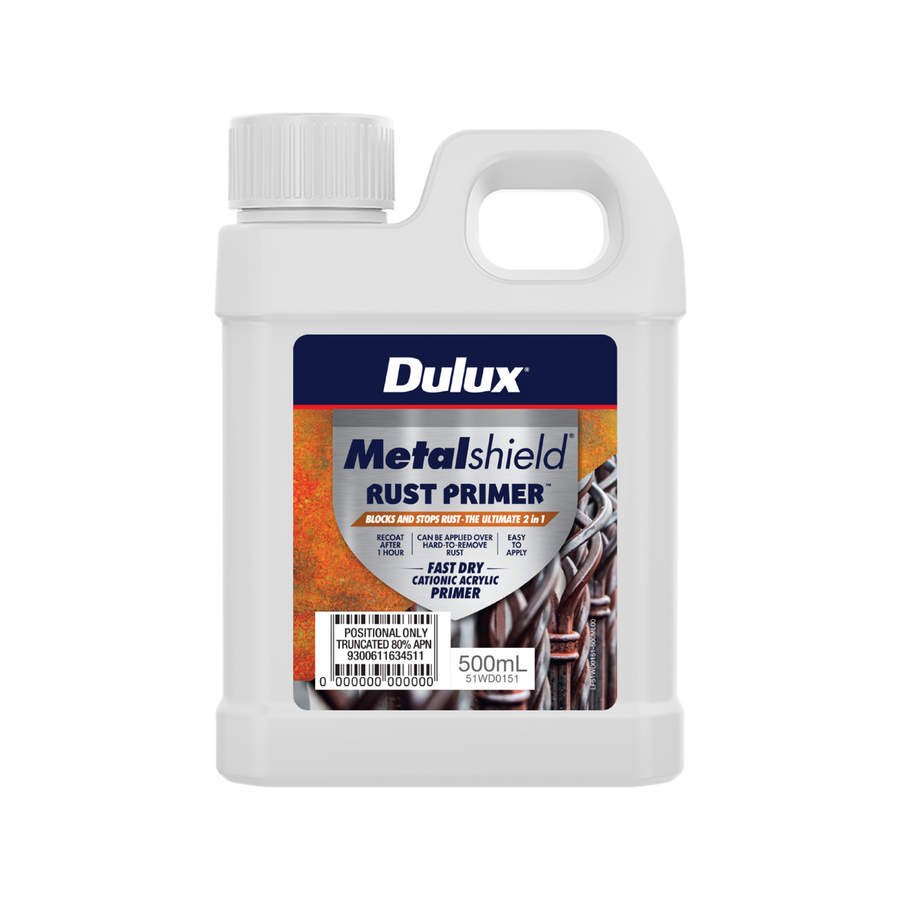 Dulux Metalshield Rust Defence Primer - 1L - Fast-Drying - White - SuperSaverAU - view 1