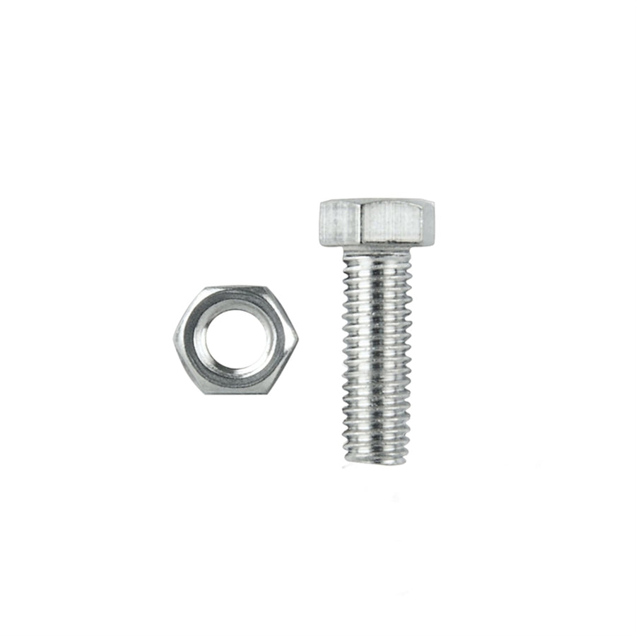 Pinnacle M8 x 25mm 316 Stainless Steel Hex Head Bolts And Nuts - 6 Pack