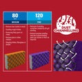 Rocket Walls and Ceilings Dual-Sided Sanding Block Multi Pack, Orange & Purple