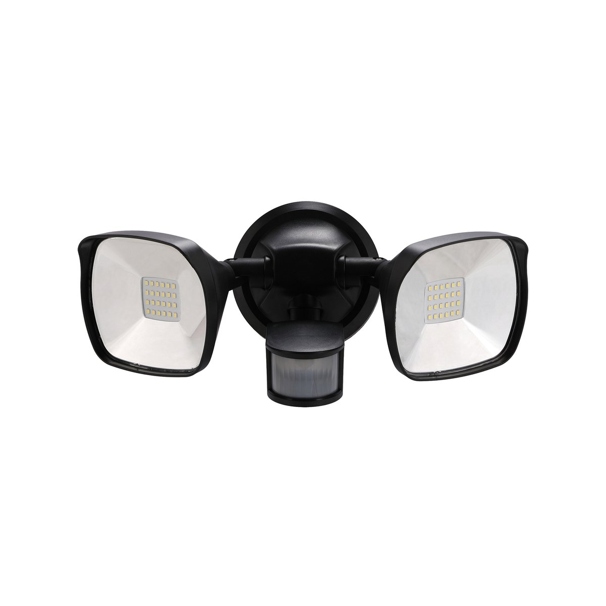 Solar Magic 2000lm Twin Head Solar Security Light - Black - Motion Activated - Outdoor Use - SuperSaverAU - view 2