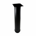 Adoored Black Metal Round Leg Furniture 60 x 400mm - 1 Pack - SuperSaverAU - view 1