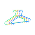 All Set Kids Clothes Hanger 12 Pack - BPA-Free - 170mm x 290mm - Assorted Colours - SuperSaverAU - view 2