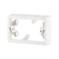 DETA Standard Mounting Block 34mm Deep White Polycarbonate for Powerpoints & Switches