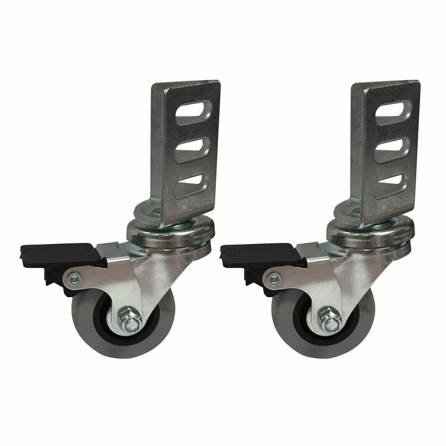 Move It 50mm TPR Swivel Brake Angle Plate Castor 2 Pack 40kg - SuperSaverAU - view 1