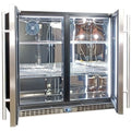 Schmick 257L two-door bar fridge - Stainless steel, 6 star energy rating, lockable door - SK246-HD