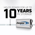 Energizer Ultimate Lithium 9V Battery Single Lightweight Long Life