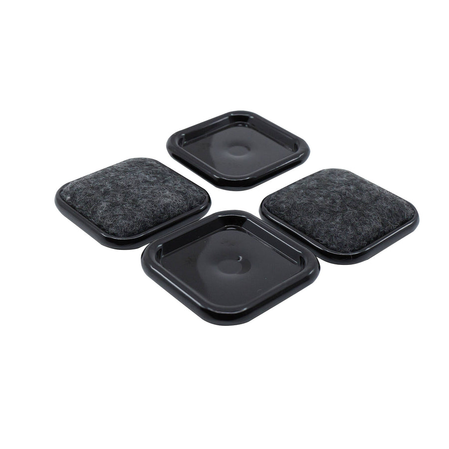 Surface Gard 38 x 38mm Square Carpet Castor Cup - 4 Pack
