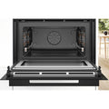 Bosch Series 8 Accentline compact oven with microwave - 45L, 4D HotAir, TFT touch display, black - CMG936AB1A